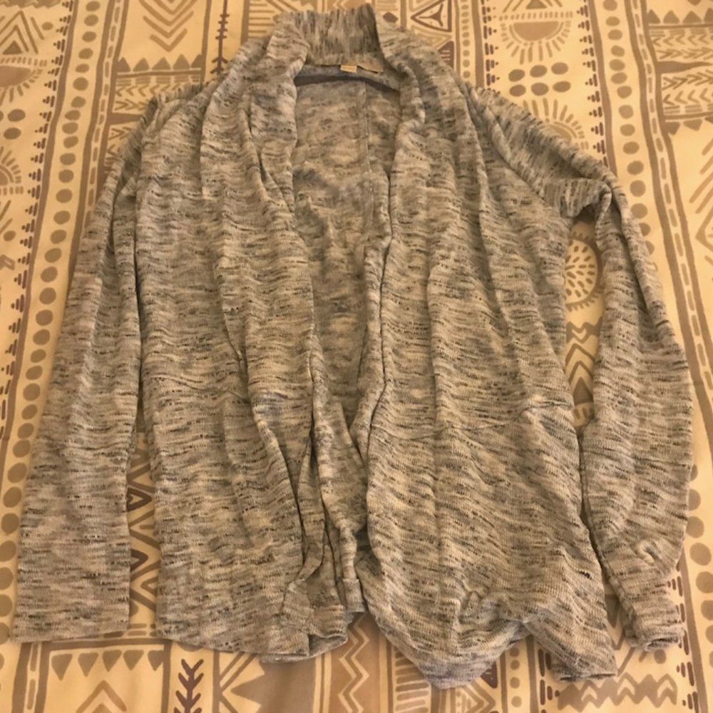 *NEVER WORN* LOFT Slub Open Cardigan Blue XXSP